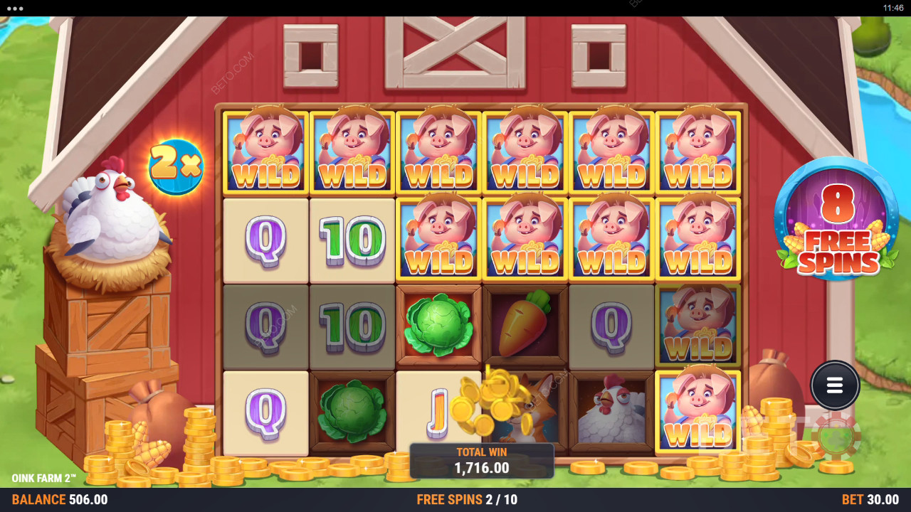 Ulasan Oink Farm 2 oleh BETO Slots