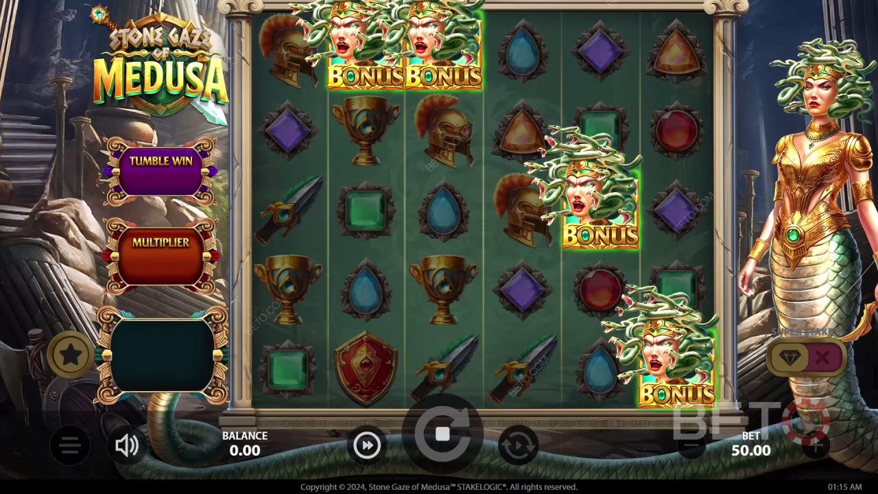 Ulasan Stone Gaze of Medusa oleh BETO Slots