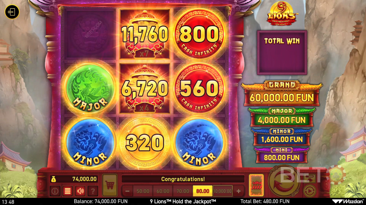 9 Singa Pegang Jackpot Ulasan oleh BETO Slots