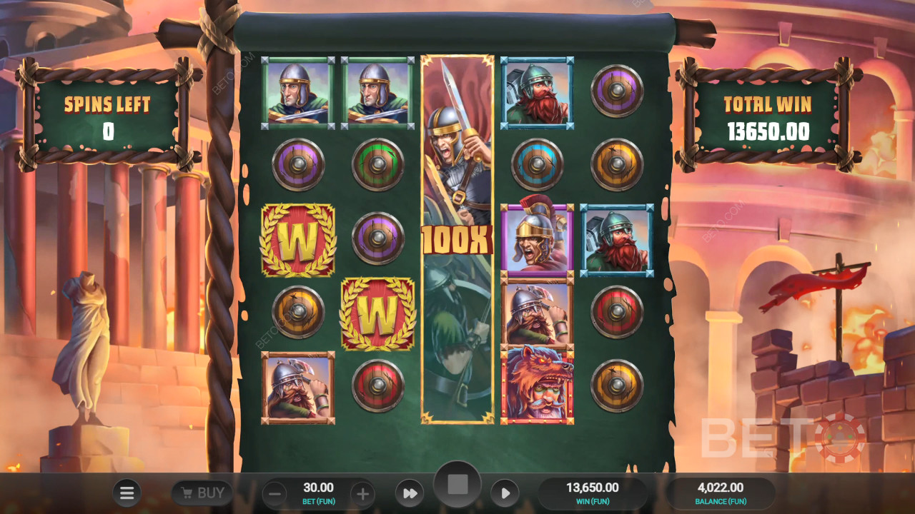 Roman Rivals Ulasan Darah dan Pasir oleh BETO Slots