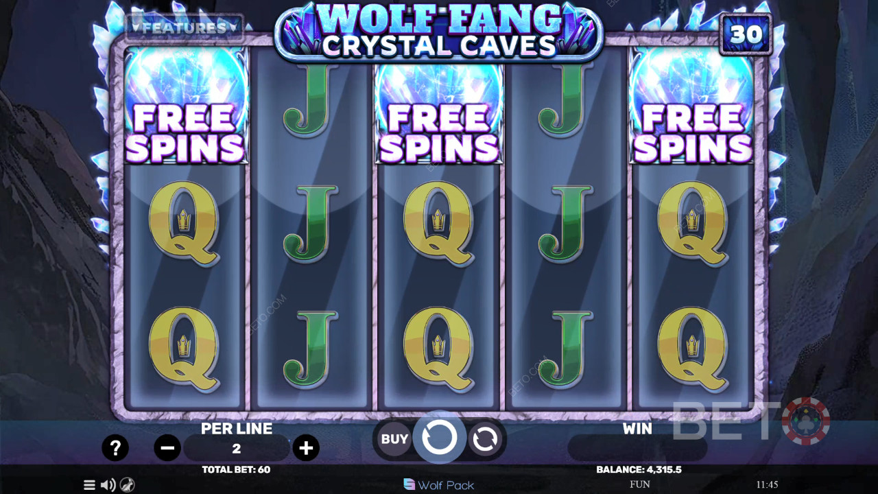 Wolf Fang - Ulasan Gua Kristal oleh BETO Slots