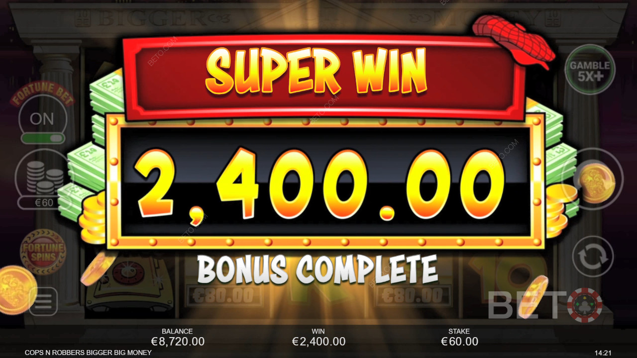 Menangkan 2,083x taruhan Anda di Mesin Slot Cops 
