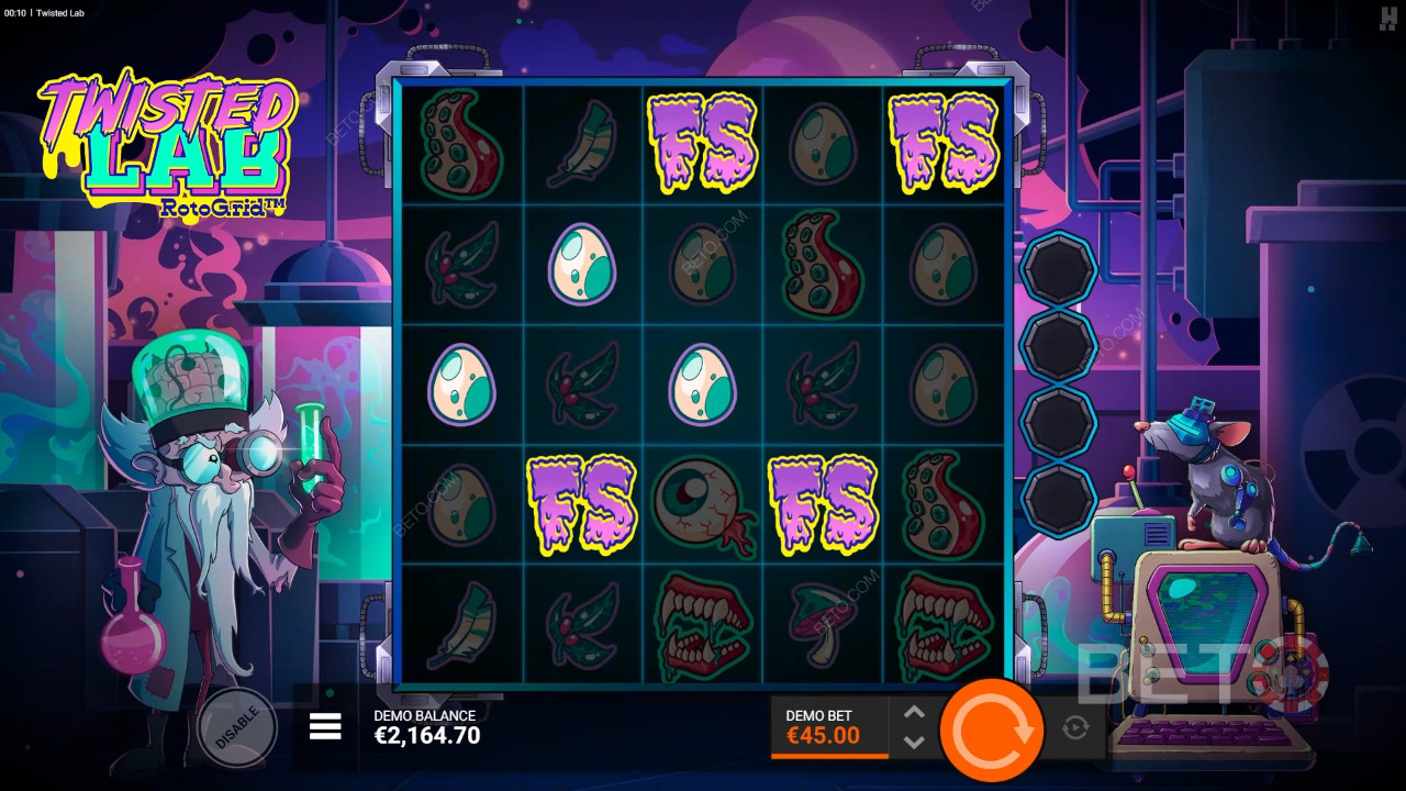 Ulasan Twisted Lab RotoGrid oleh BETO Slots