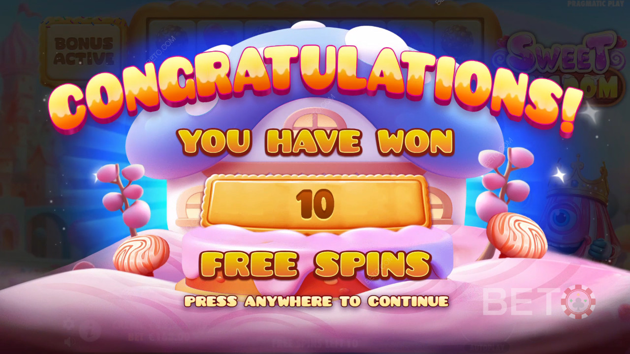 Menangkan 10,000x taruhan Anda di Slot Online Sweet Kingdom!