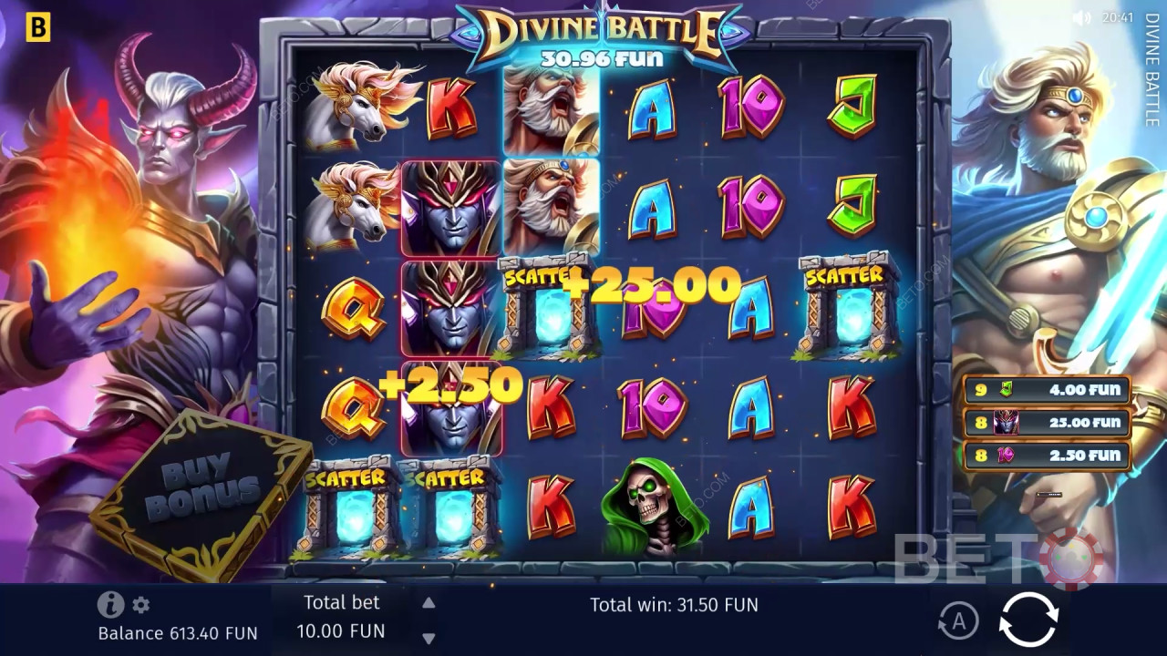 Ulasan Pertempuran Ilahi oleh BETO Slots