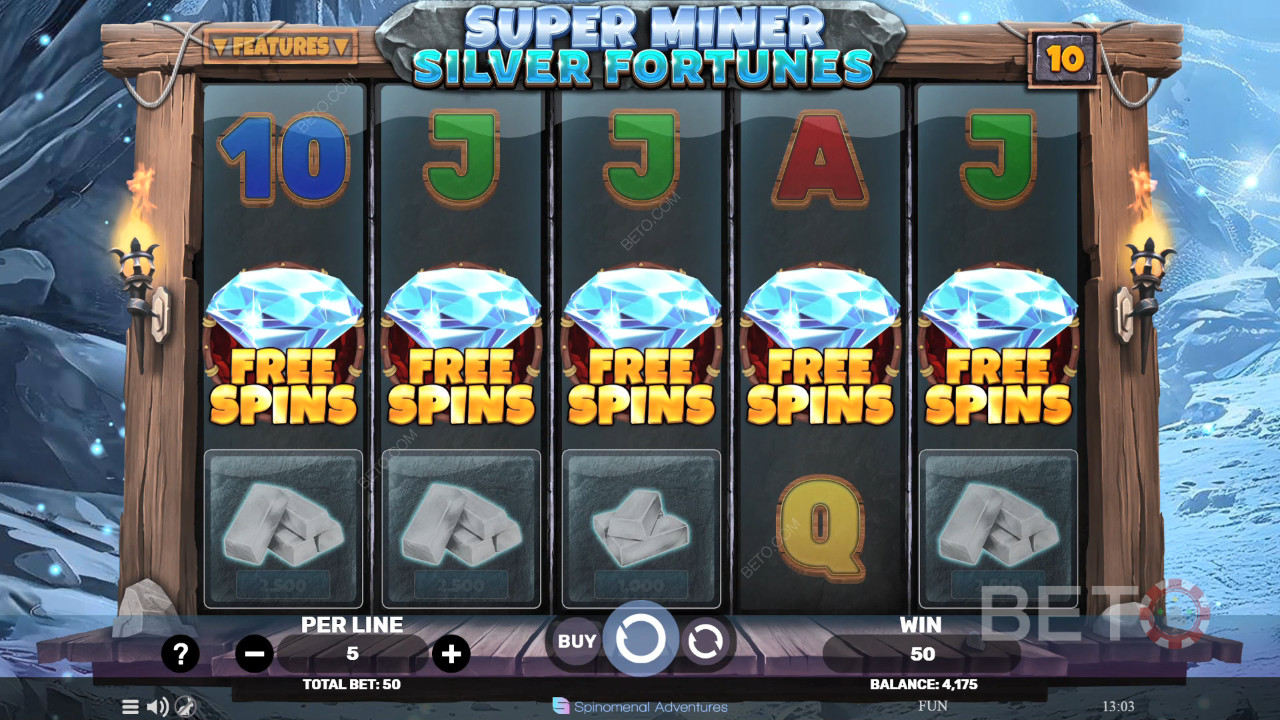 Ulasan Super Miner Silver Fortunes oleh BETO Slots