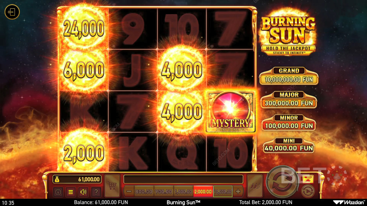 Ulasan Burning Sun oleh BETO Slots
