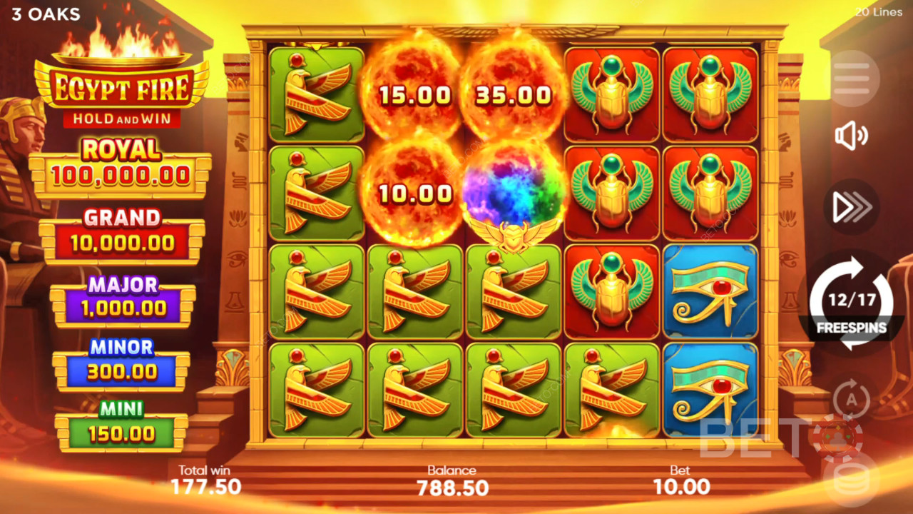 Fitur Bonus Dijelaskan di Egypt Fire oleh 3 Oaks Gaming