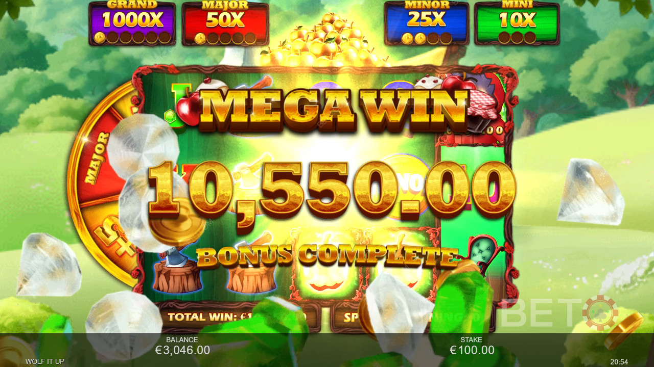 Menangkan 5,000x taruhan Anda di Mesin Slot Wolf It Up!