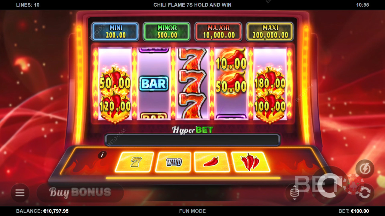 Chili Flame 7s Tahan dan Menangkan Ulasan oleh BETO Slots