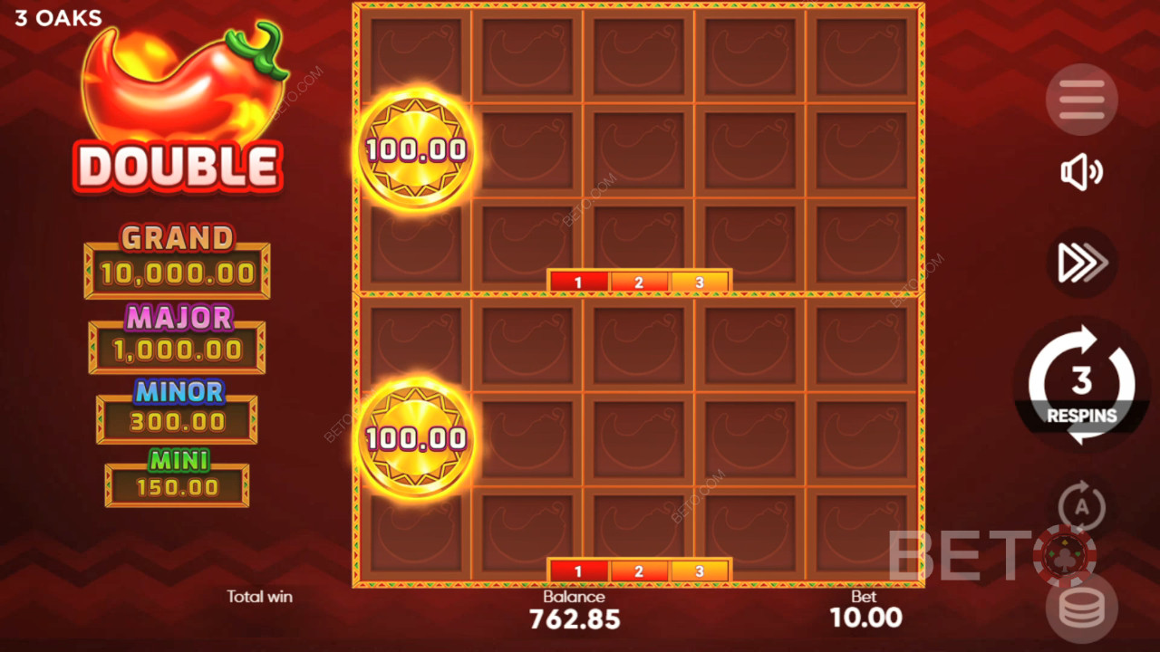 Menangkan 1,000x taruhan Anda di Slot 3 Hot Chillies!