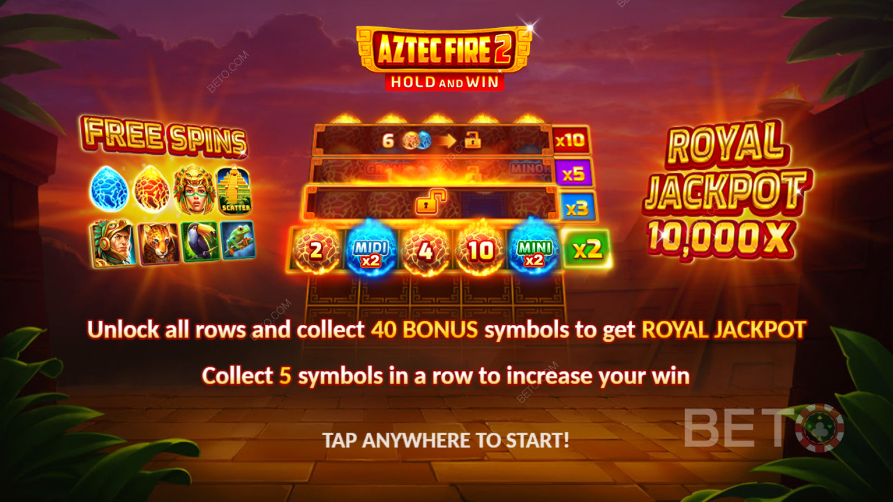 Fitur Bonus Dijelaskan di Aztec Fire 2 oleh 3 Oaks Gaming