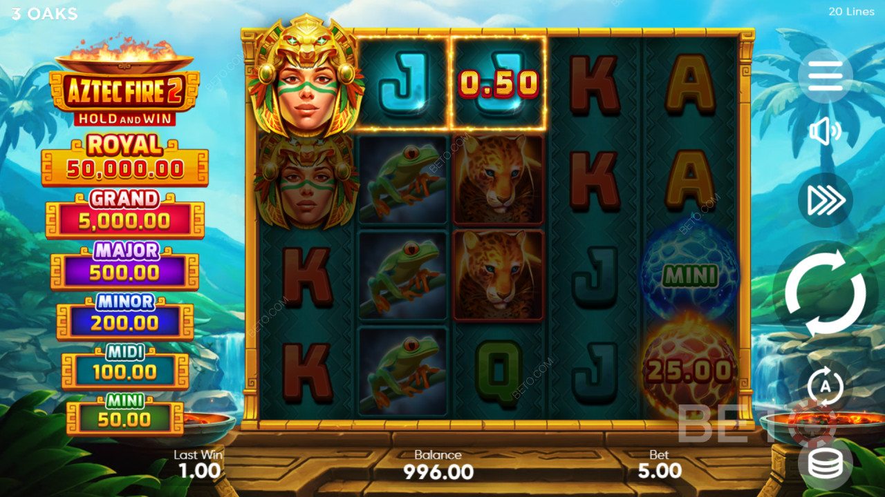 Cara Bermain Aztec Fire 2 dari 3 Oaks Gaming