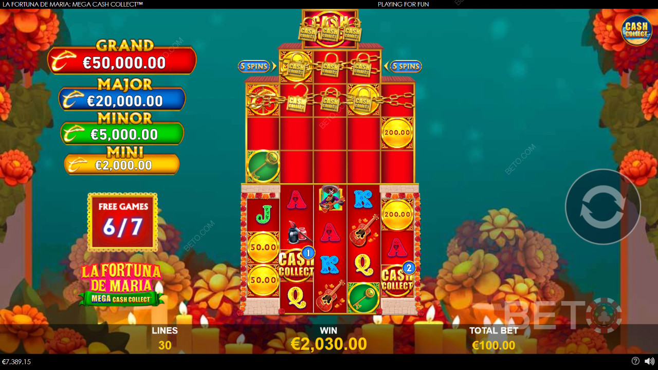 La Fortuna de Maria: Mega Cash Collect Main Gratis