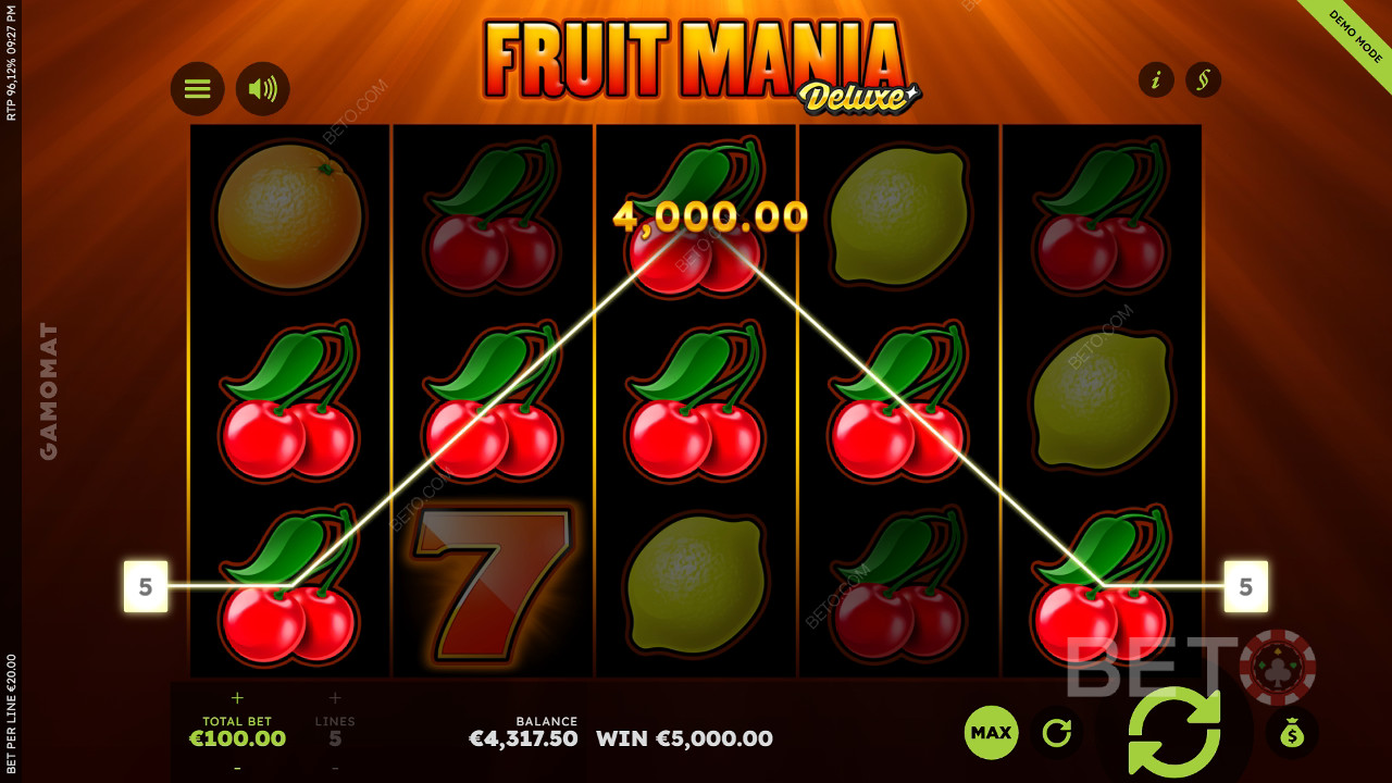 Ulasan Fruit Mania Deluxe oleh BETO Slots