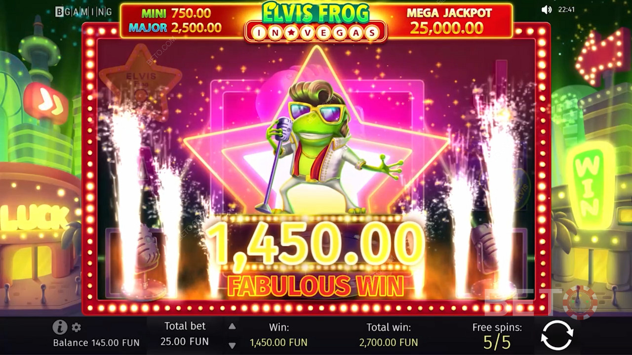 Jadilah superstar besar Las Vegas berikutnya di Slot Kasino Elvis Frog yang baru