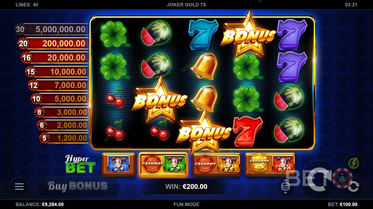 Ulasan Joker Gold 7s oleh BETO Slots