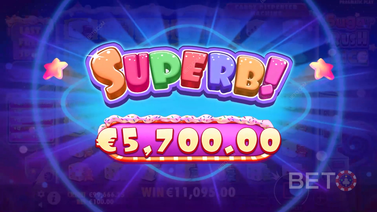 Menangkan 5,000x taruhan Anda di Slot Online Sugar Rush Dice!