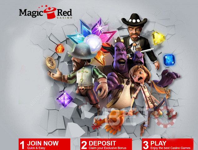 Kasino Magic Red - kasino online yang menyenangkan dan menghibur