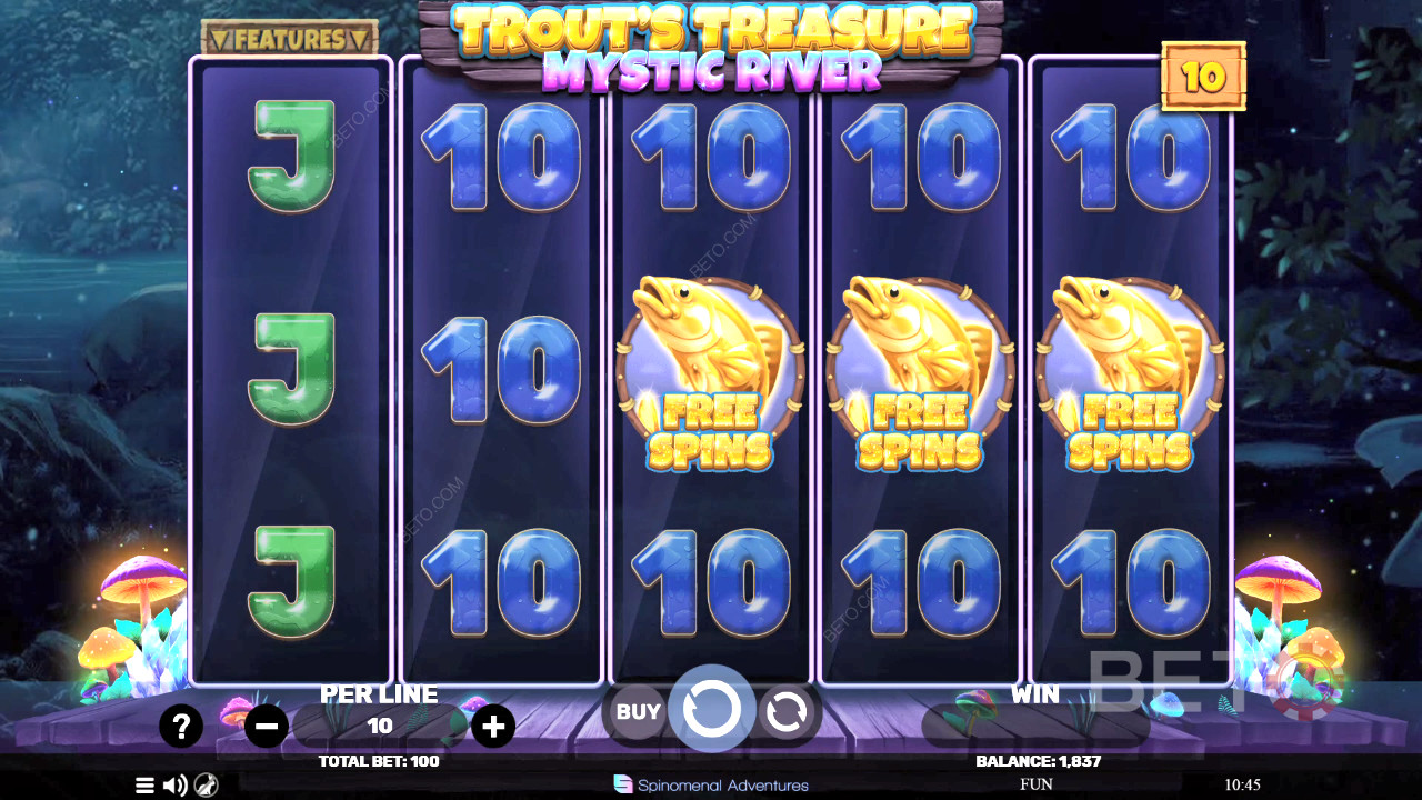 Harta Karun Trout - Ulasan Sungai Mistis oleh BETO Slots