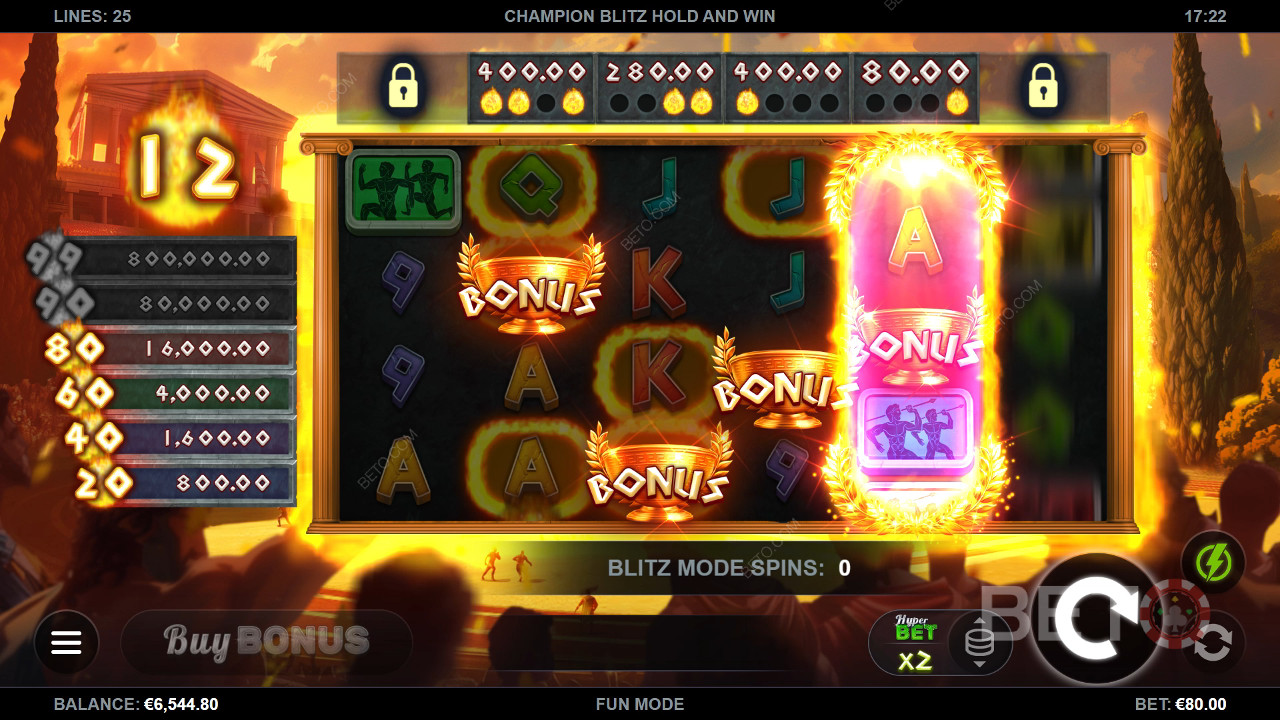 Champion Blitz Tahan dan Menangkan Ulasan oleh BETO Slots