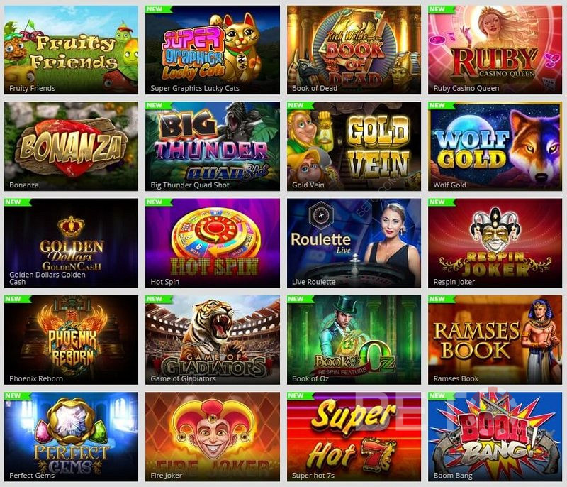 Banyak pilihan permainan mesin slot di MagicRed Casino.