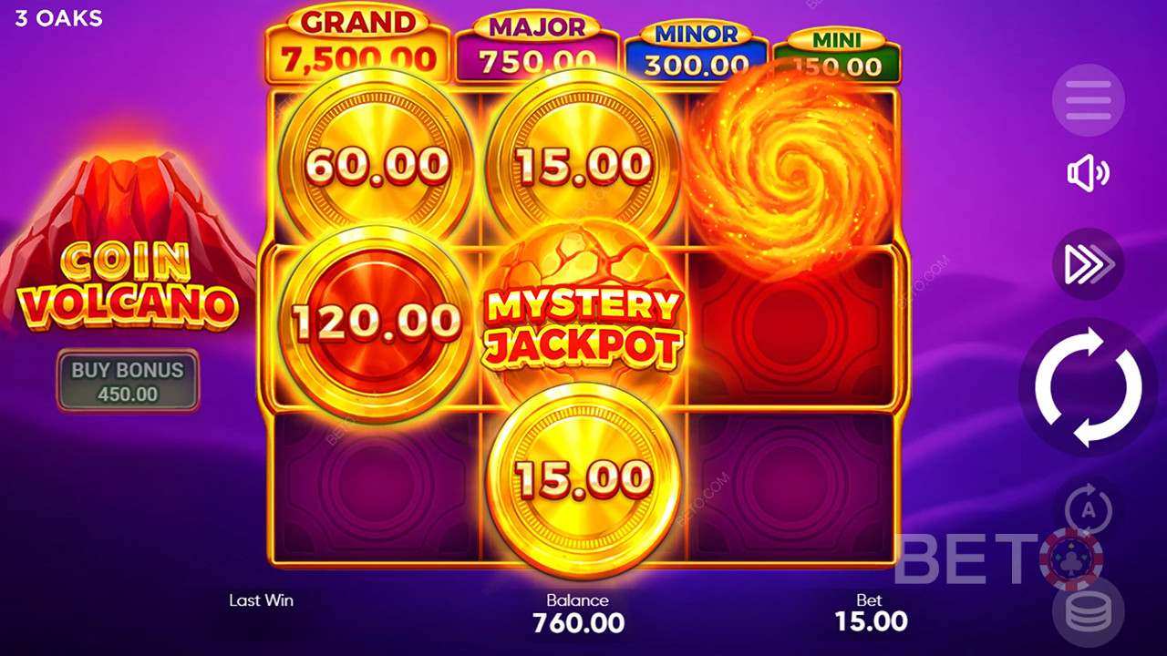 Menangkan 2,551x taruhan Anda di Slot Online Coin Volcano!