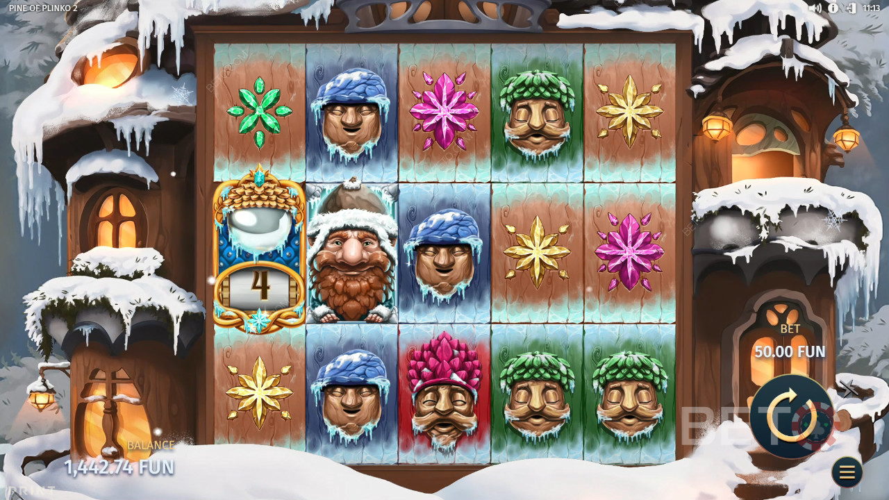 Menangkan 20,000x taruhan Anda di Slot Video Pine of Plinko 2!