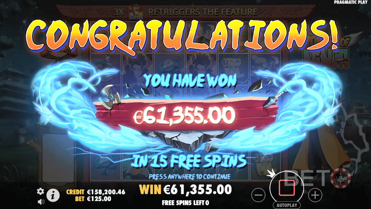 Menangkan 5,000x taruhan Anda di Slot Online Power of Ninja!