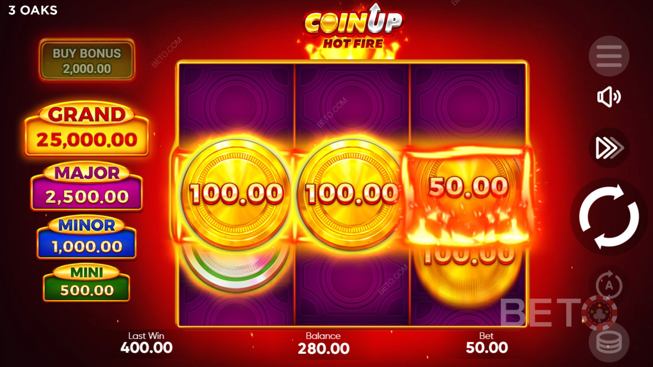Coin Up: Hot Fire Main Gratis