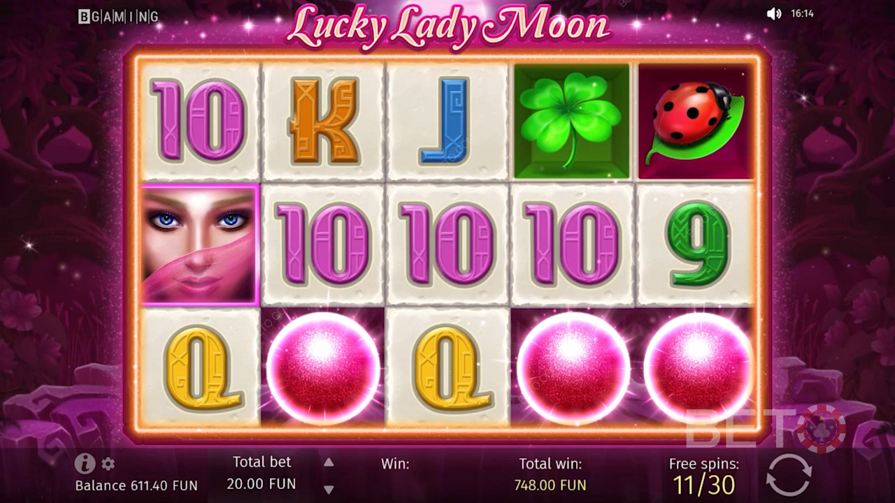 Slot Lucky Lady Moon sederhana dan mudah dimengerti oleh sebagian besar pemula