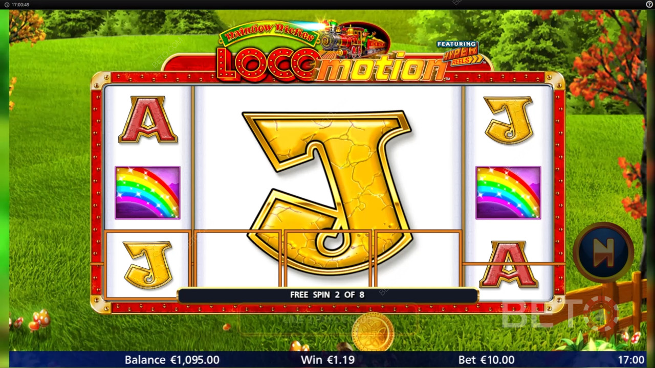 Menangkan 1,037x taruhan Anda di Slot Online Rainbow Riches Locomotion!