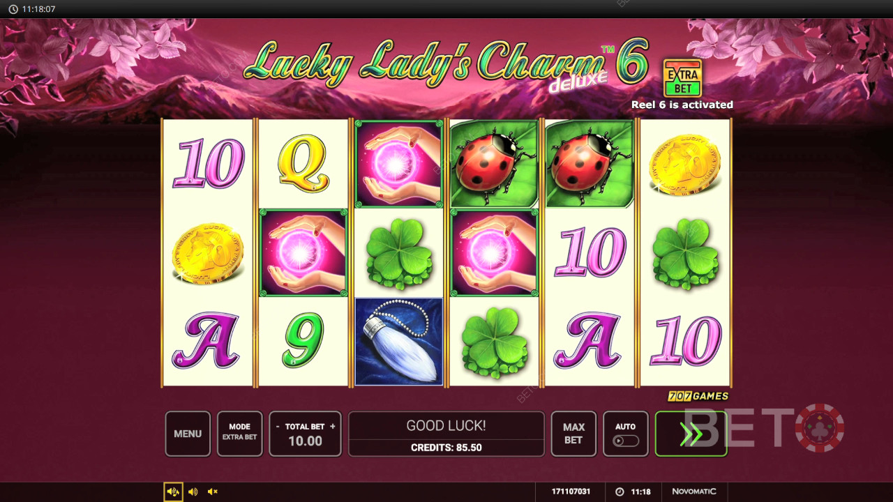 Lucky Lady's Charm deluxe 6 Main Gratis