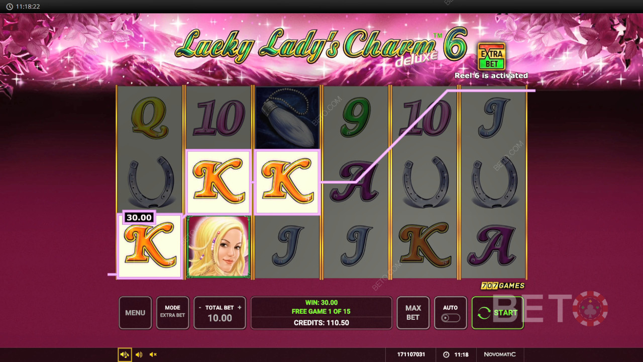 Menangkan 12,804x taruhan Anda di Slot Video Lucky Lady