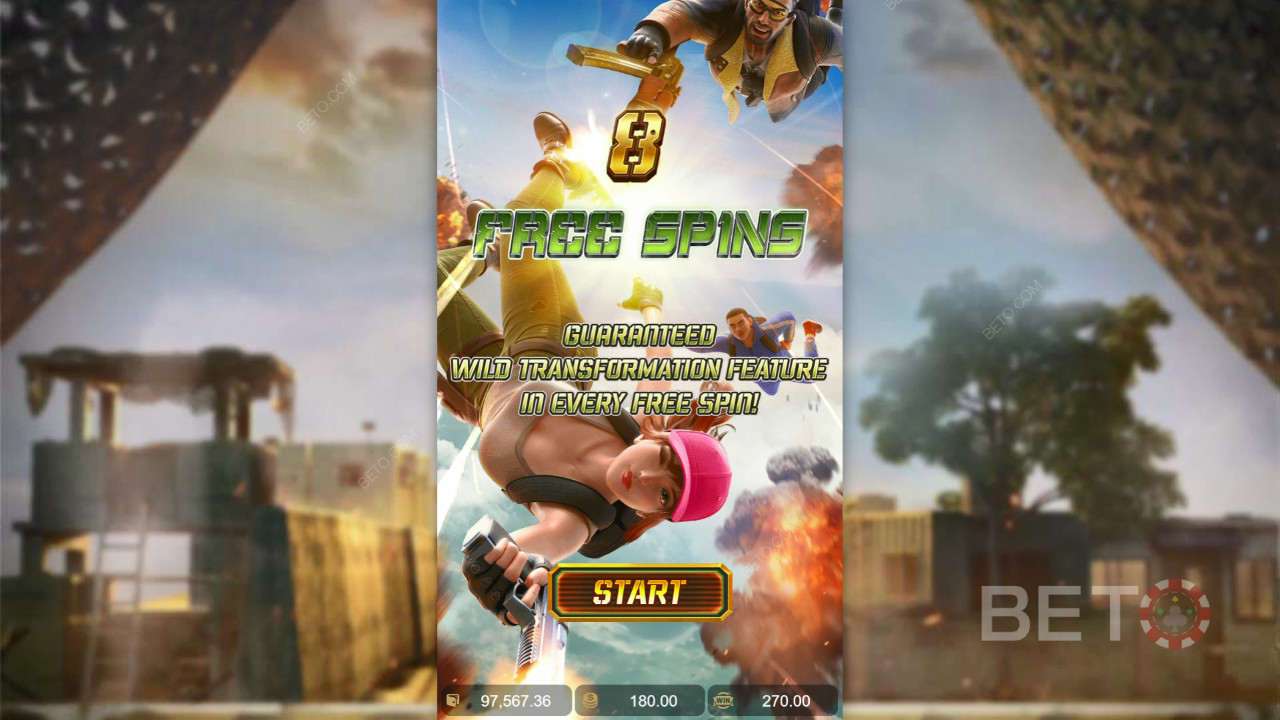 Menangkan 1,690x taruhan Anda di Mesin Slot Battleground Royale!