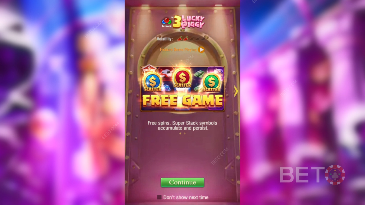 Menangkan 10,000x taruhan Anda di Slot Video 3 Lucky Piggy!