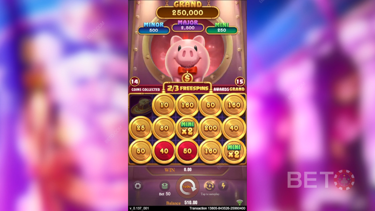 Tema & Desain: Kekayaan Piggy yang Mewah