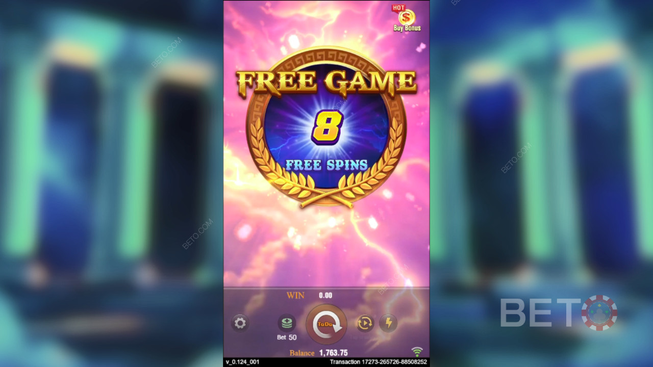 Menangkan 10,000x taruhan Anda di Slot Video Zeus!