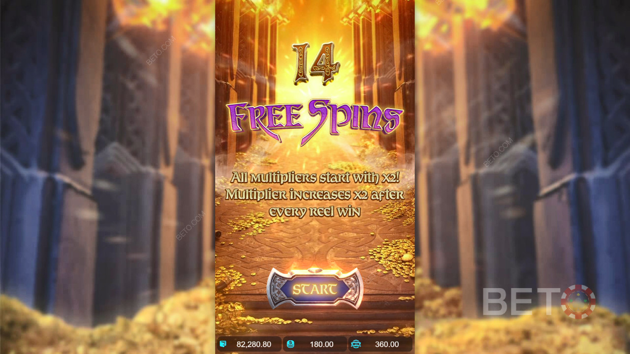 Menangkan 25,000x taruhan Anda di Slot Asgardian Rising!