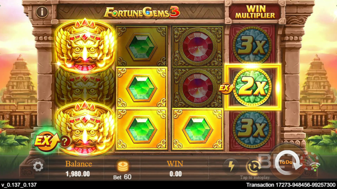 Cara Bermain Fortune Gems 3 dari TaDa Gaming