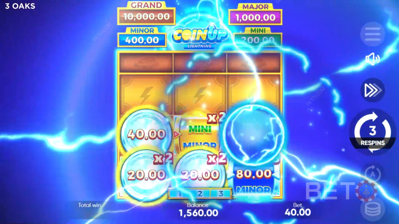 Cara Bermain Coin Up dari 3 Oaks Gaming: Petir