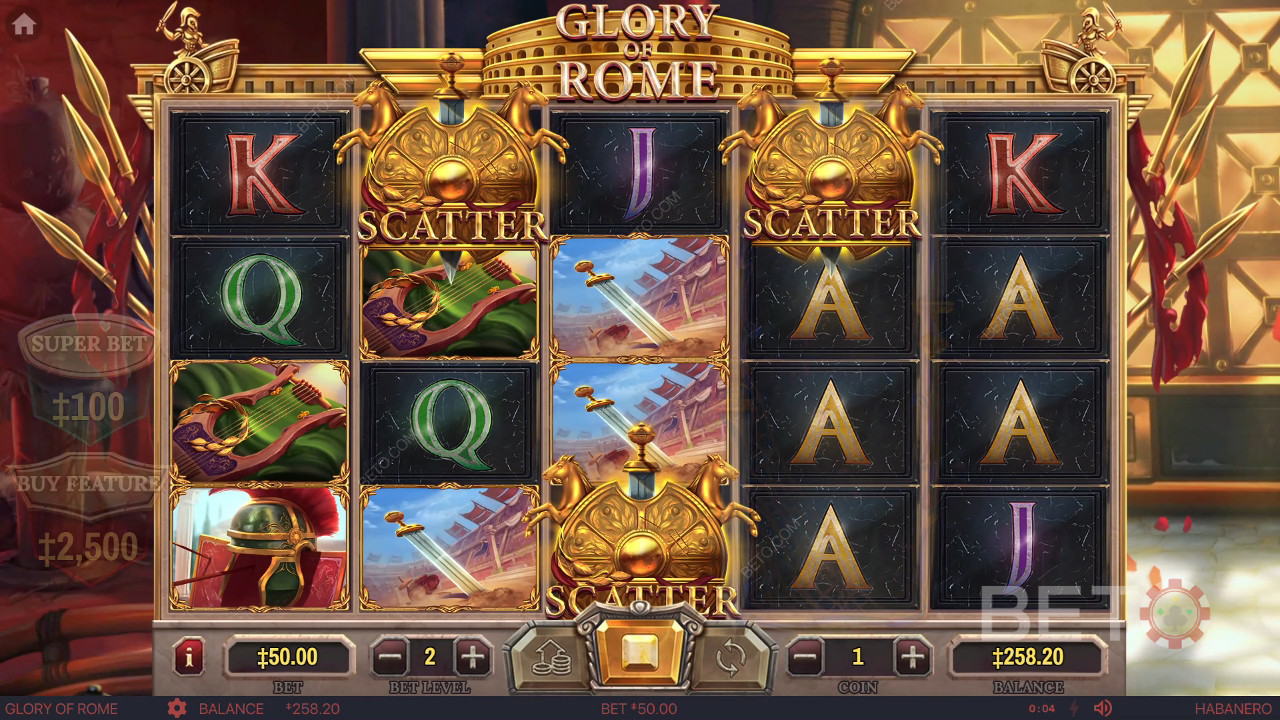 Ulasan Glory of Rome oleh BETO Slots
