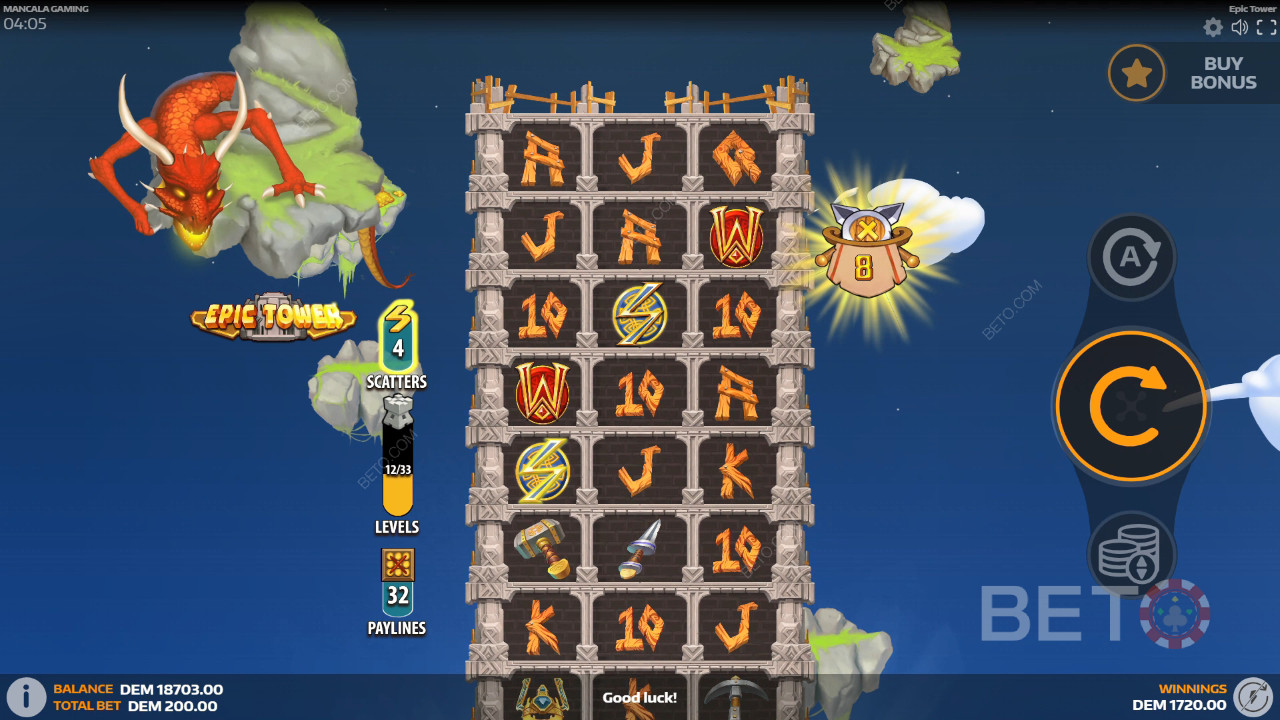 Ulasan Epic Tower oleh BETO Slots