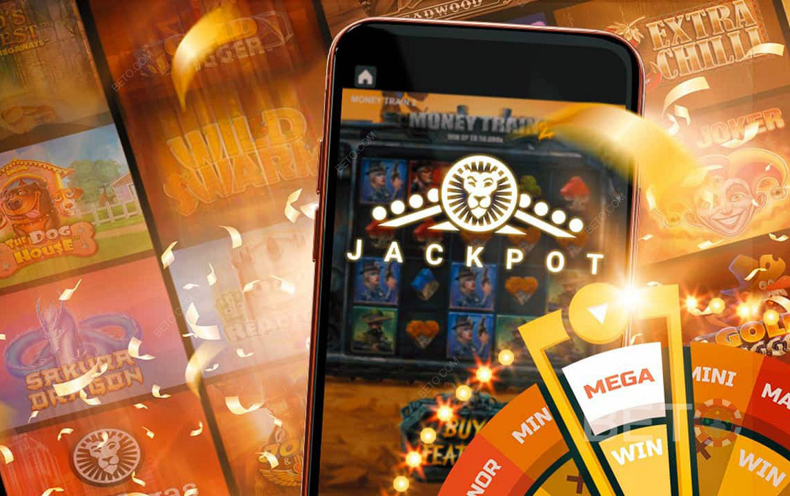 Jackpot progresif dari penyedia permainan top tersedia di LeoVegas Casino.