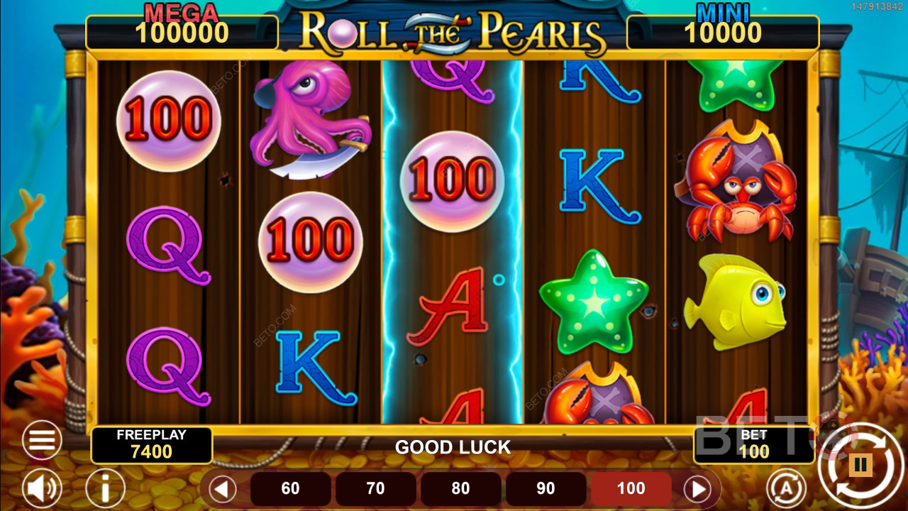 Roll The Pearls Hold & Win Main Gratis