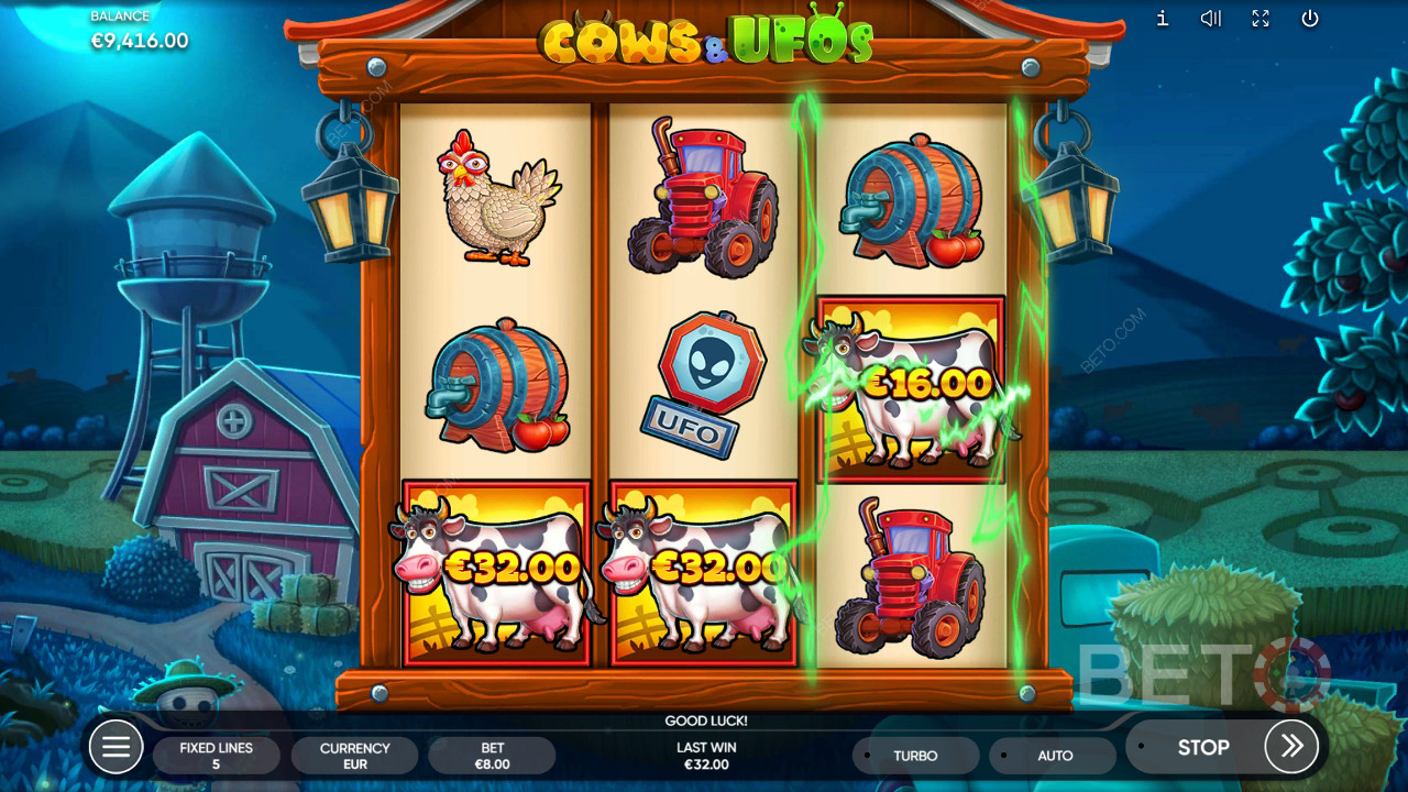 Ulasan Sapi & UFO oleh BETO Slots