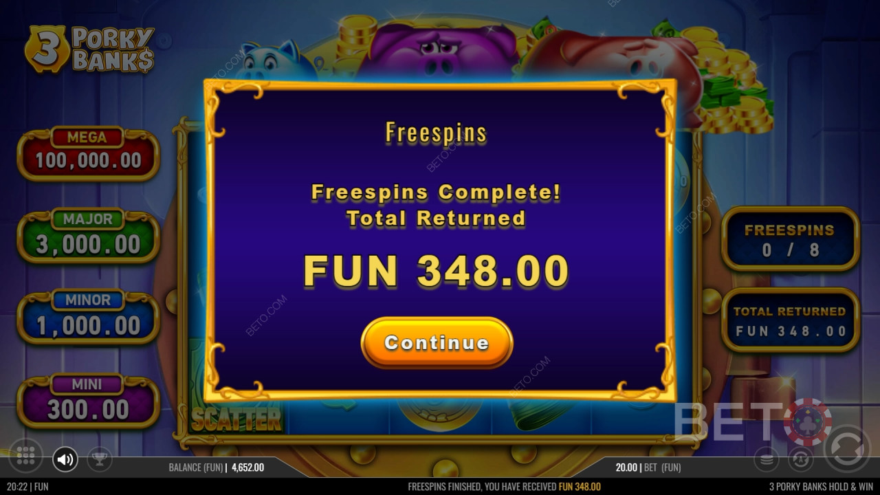 Menangkan 15,000x taruhan Anda di Mesin Slot 3 Porky Banks!