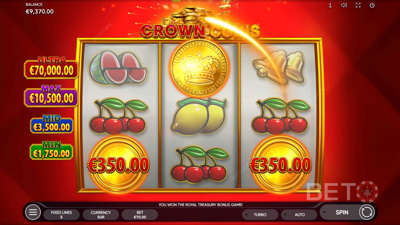 Ulasan Koin Mahkota oleh BETO Slots