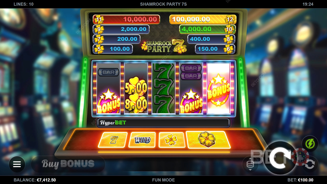 Ulasan Shamrock Party 7s oleh BETO Slots