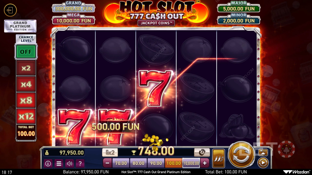 Hot Slot: 777 Cash Out Grand Platinum Edition Main Gratis